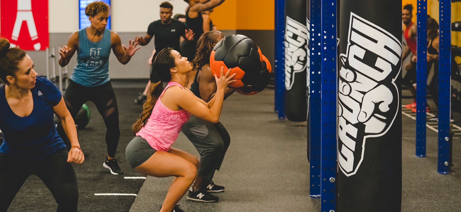 women in storm hiit class