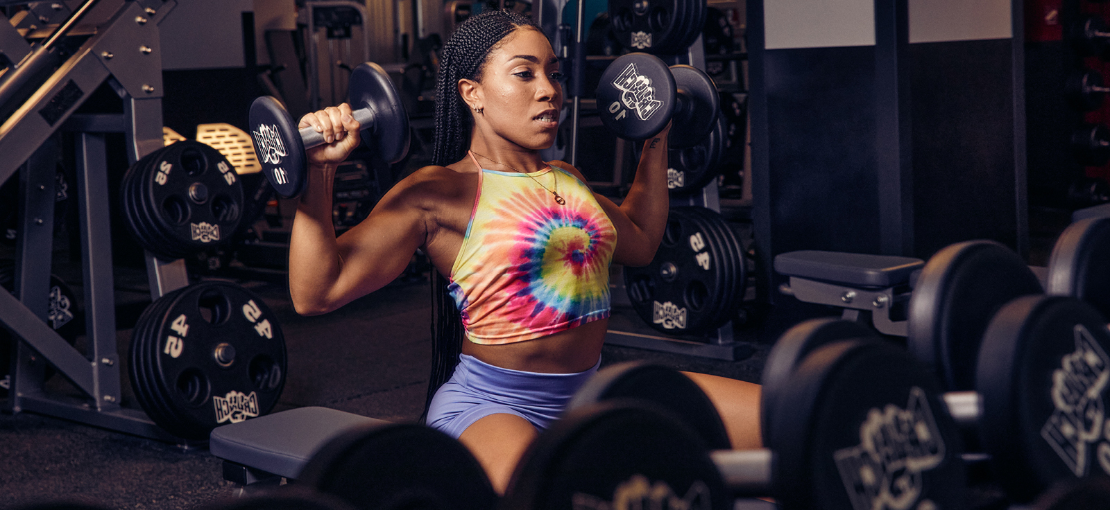 woman on a strength training program