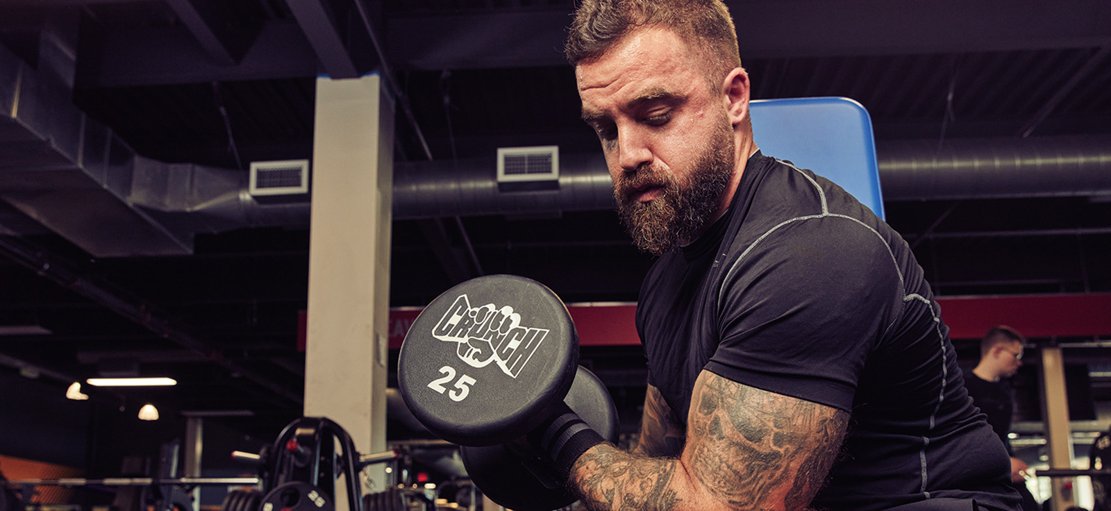 Man lifting a dumbbell