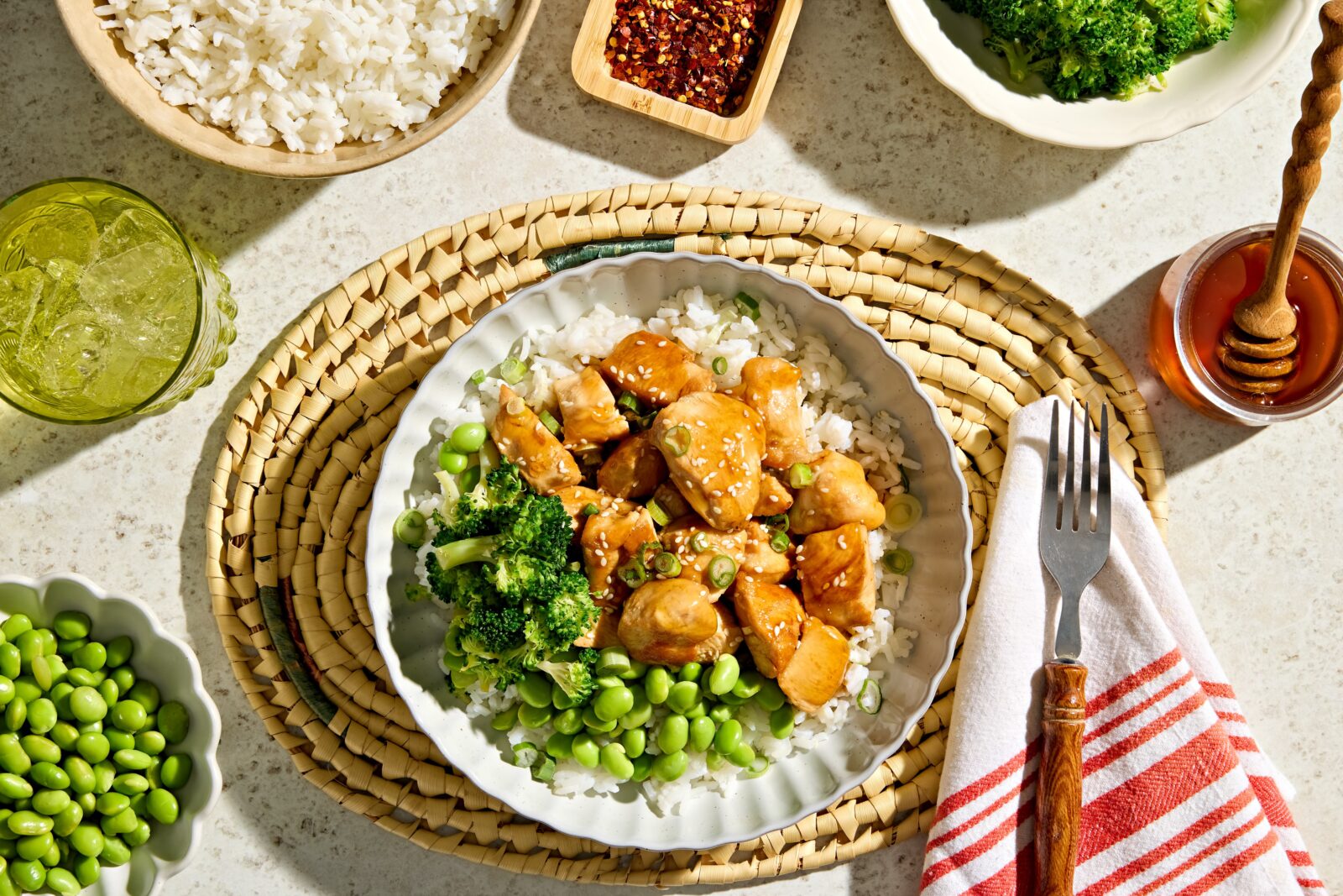 High Protein Hot Honey Chicken Bowl | Crunch Fitness Recipes